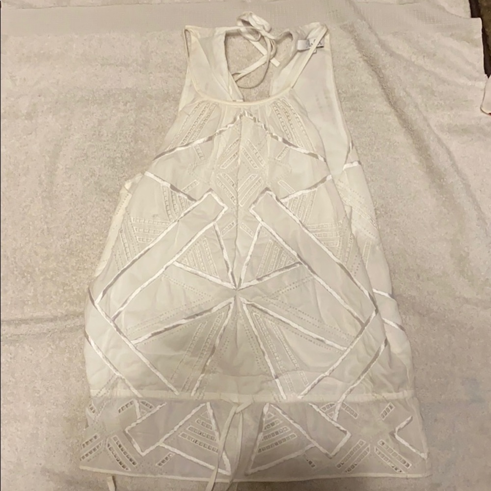 White Parker tank top